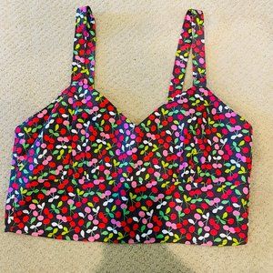 Retrolicious  Cherry Crop top